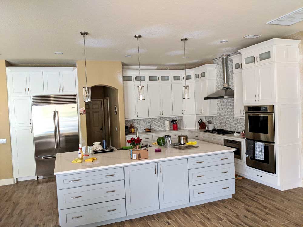 Kitchen cabinets finished