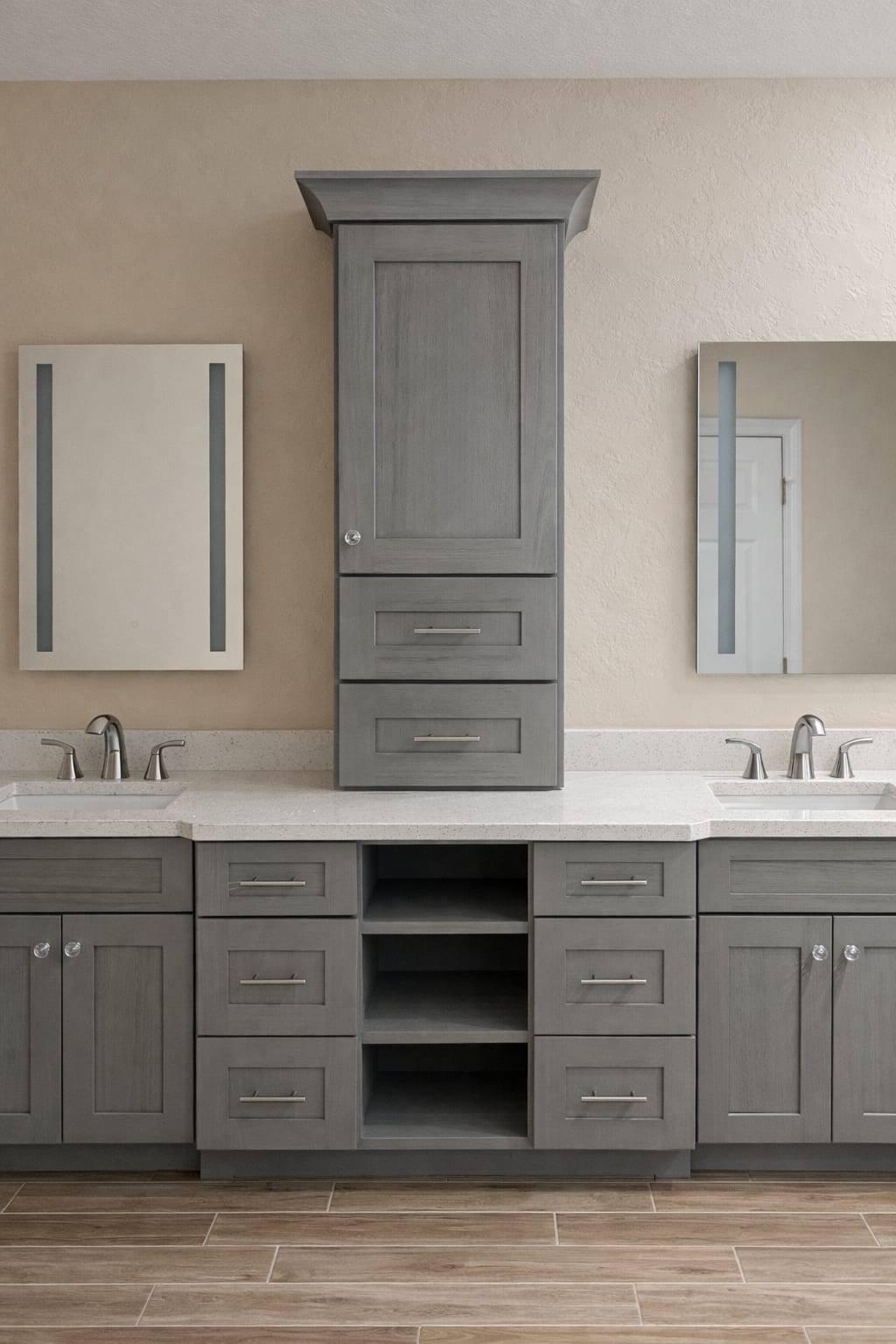 Custom cabinet installation